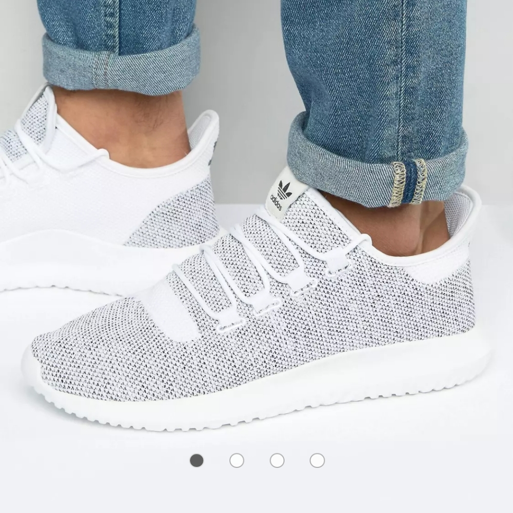 W8/8.5 Y6.5 Adidas Tubular Shadow Ortholite knit running shoes